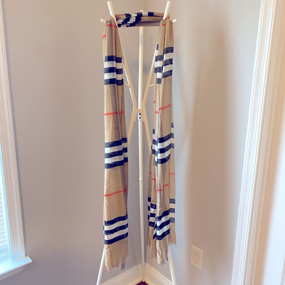 Plaid Tan Scarf Wrap